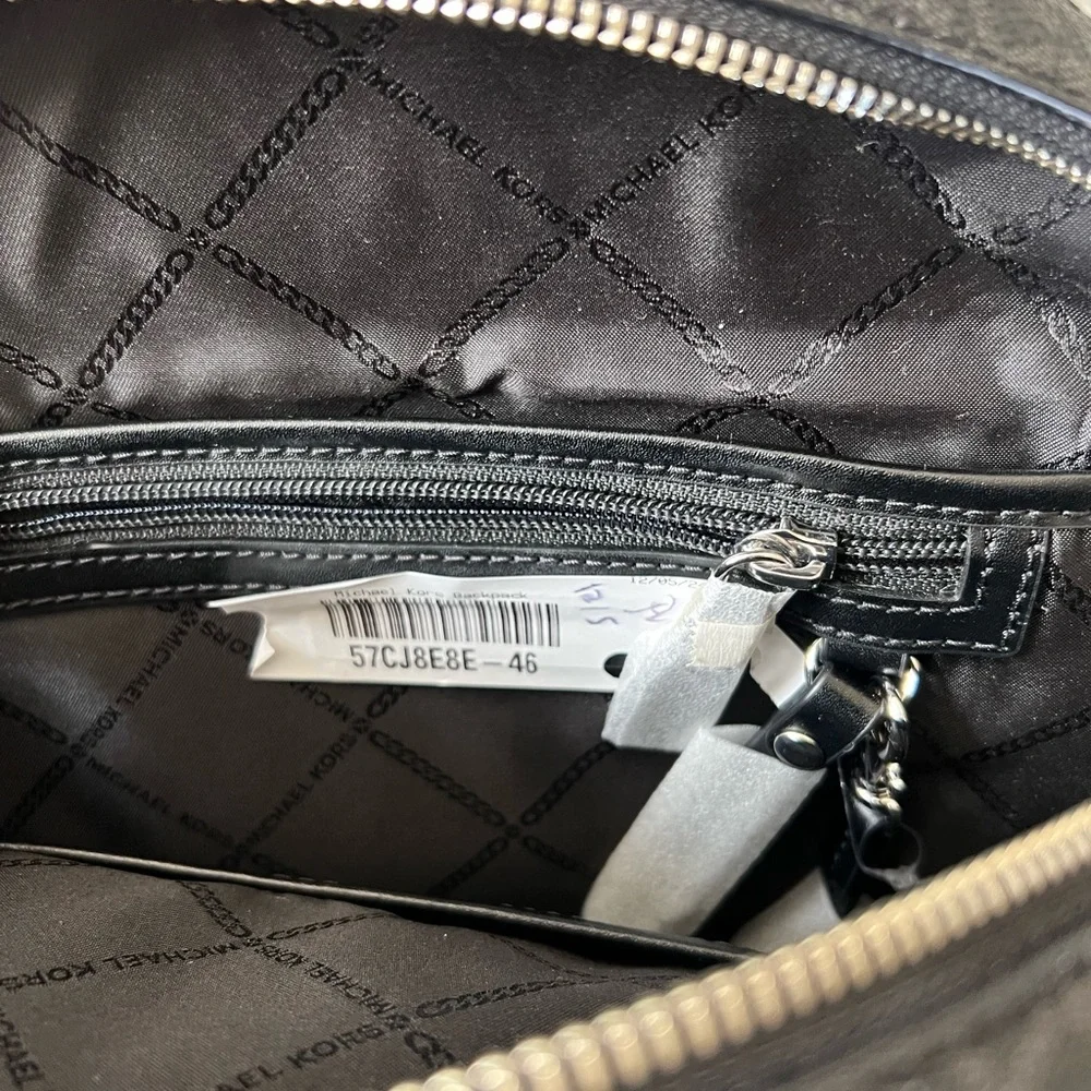 Michael Kors Rhea Medium Studded Logo and Zebra Backpack NWOT